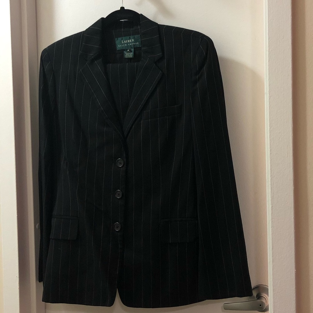 Pinstriped Pantsuit